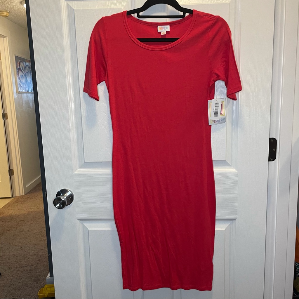 Solid Red Lularoe Julia